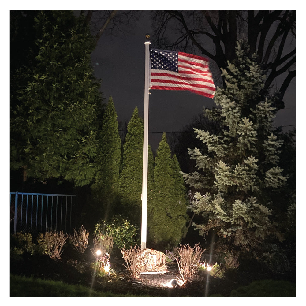 15' External Flagpole - Gates Flag & Banner