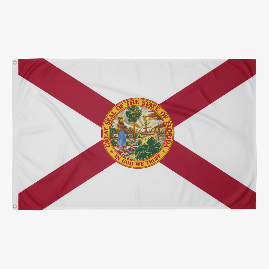 Depiction or Florida state flag - Gates Flag & Banner