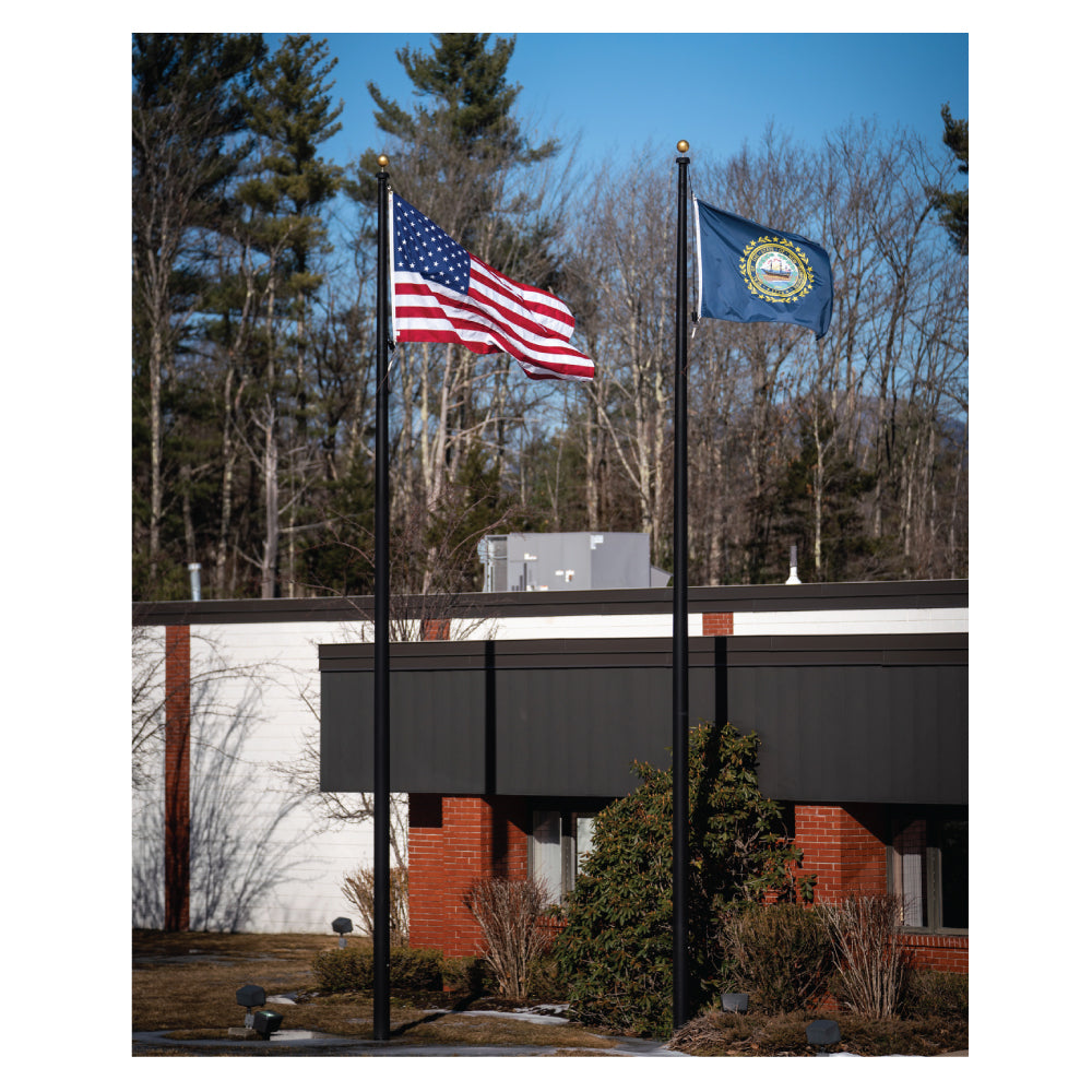 30' Internal Flagpole - Gates Flag & Banner