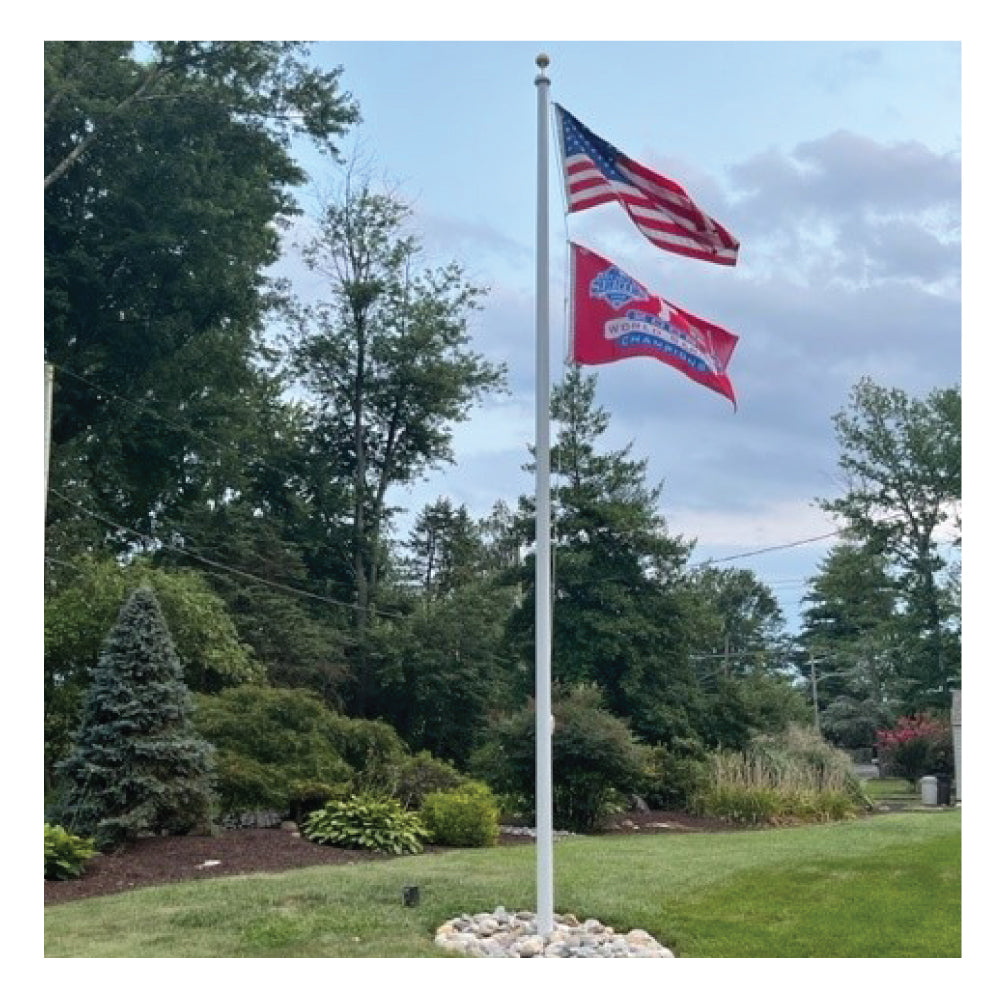 25' External Flagpole - Gates Flag & Banner