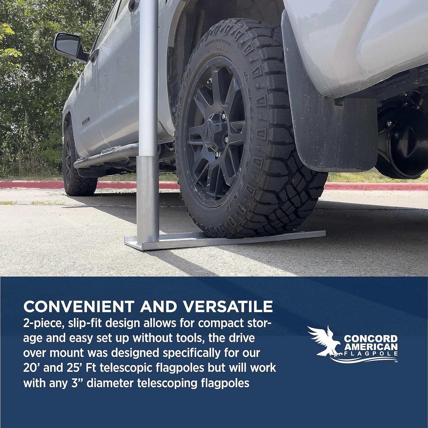 American Elite Telescoping Flagpole - Gates Flag & Banner