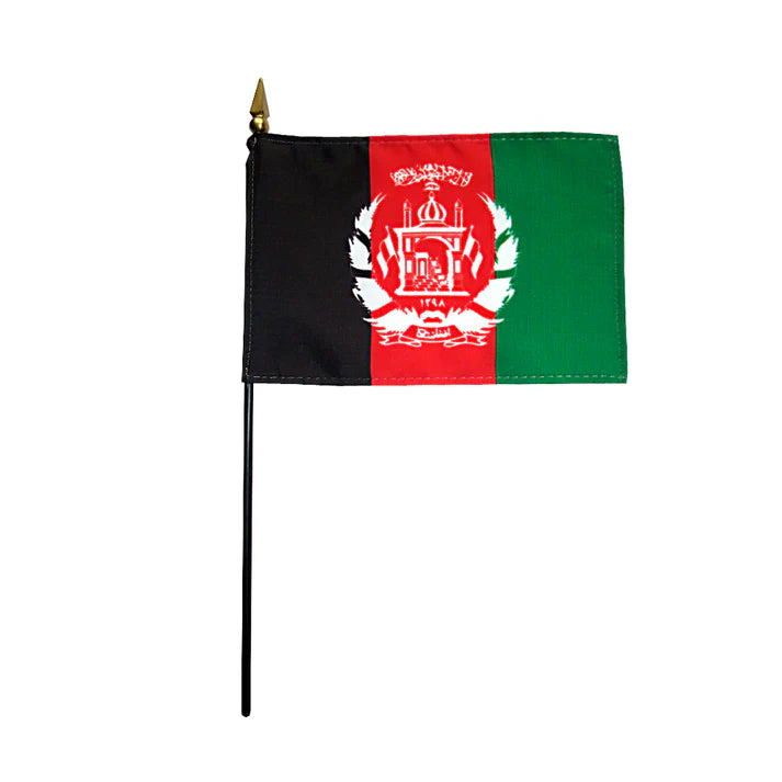 Depiction of Afghanistan Stick Flag - Gates Flag & Banner