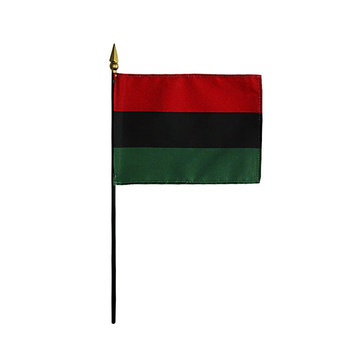 Depiction of Afro American stick flag - Gates Flag & Banner