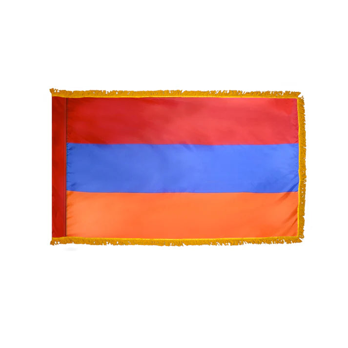 Depiction of Armenia Indoor Pole Hem Fringe Flag - Gates Flag & Banner