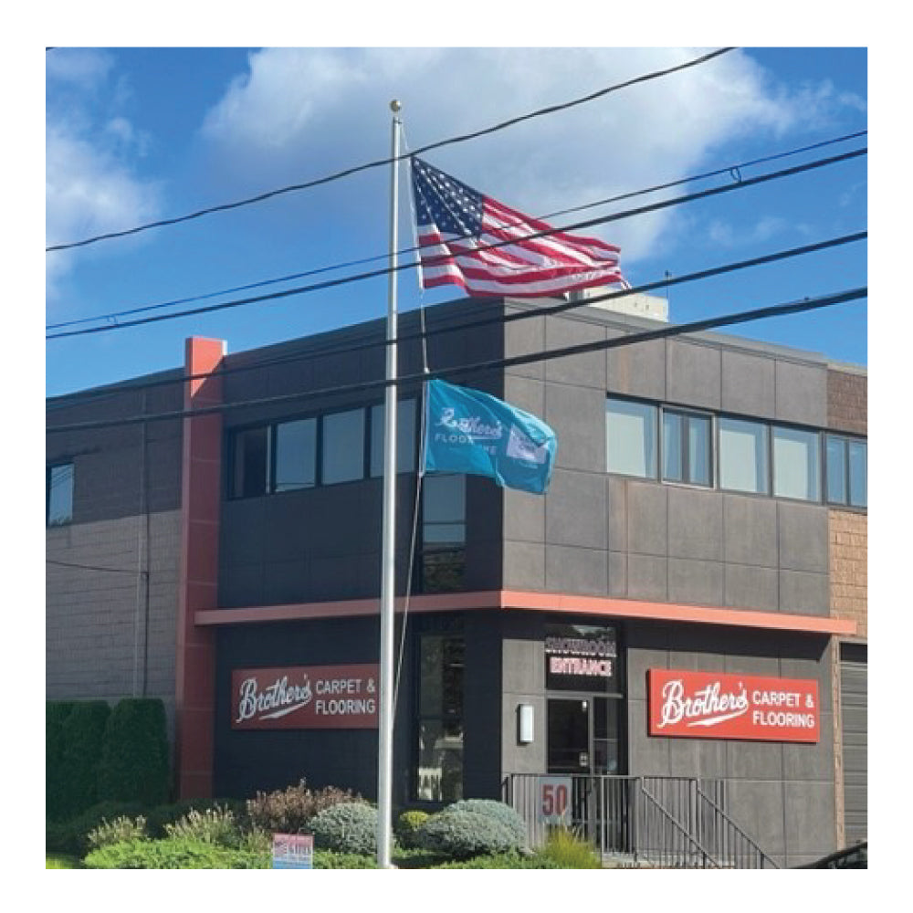 35' External Flagpole - Gates Flag & Banner