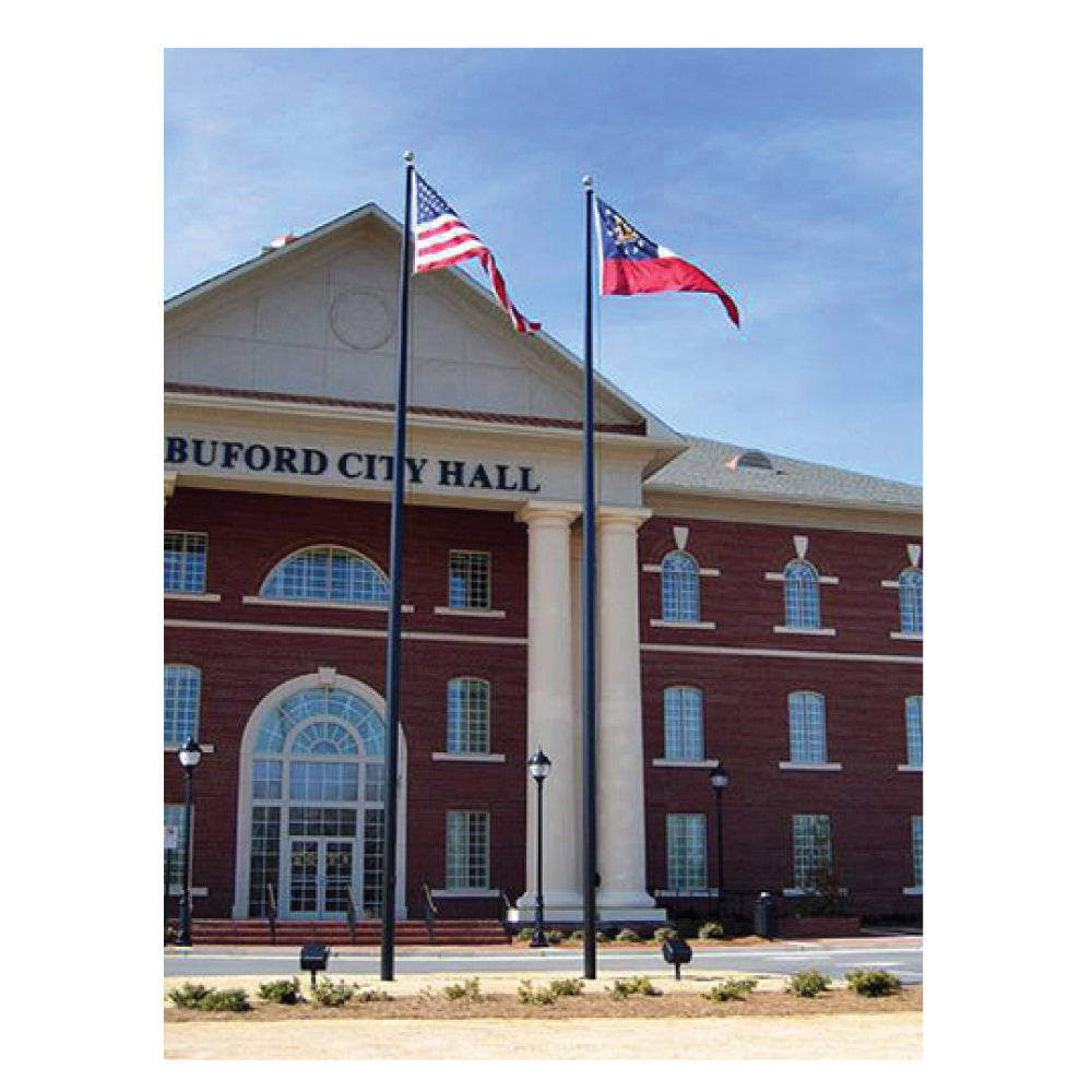 25' External Flagpole - Gates Flag & Banner