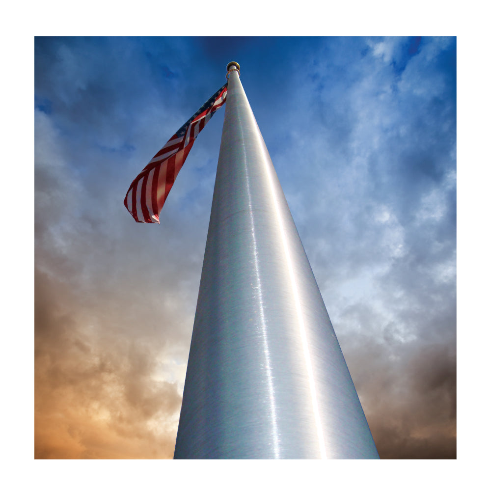 40' External Flagpole - Gates Flag & Banner