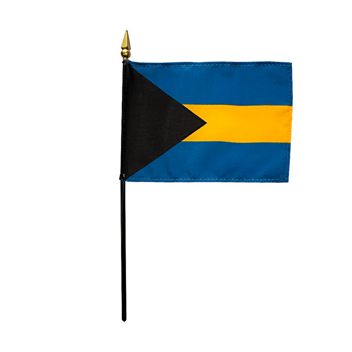 Depiction of Bahamas Stick Flag - Gates Flag & Banner