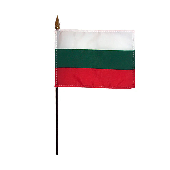 Depiction of Bulgaria Stick Flag - Gates Flag & Banner