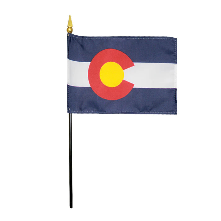 Depiction of Colorado state stick flag - Gates Flag & Banner
