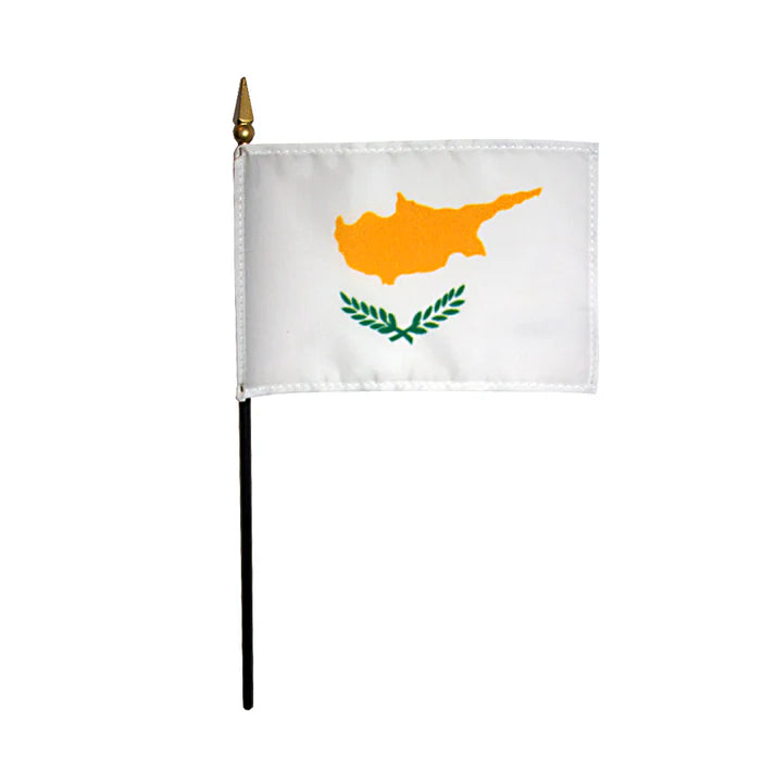 Depiction of Cyprus Stick Flag - Gates Flag & Banner
