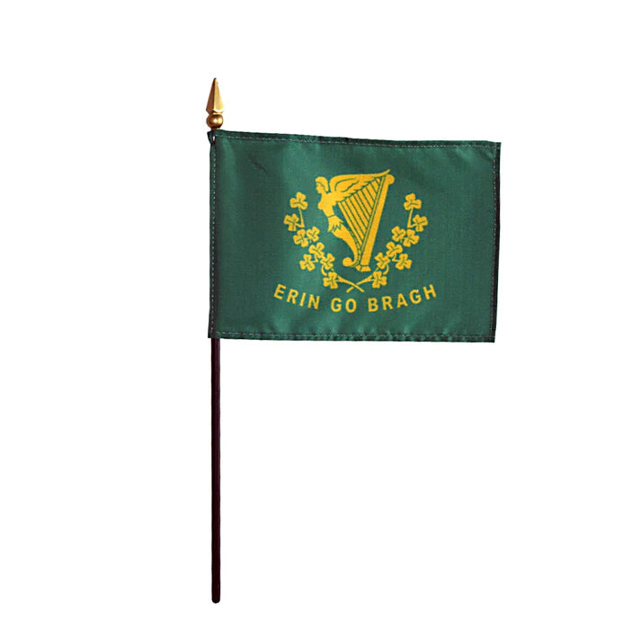 Depiction of Erin Go Bragh Stick Flag - Gates Flag & Banner