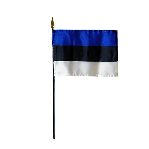 Depiction of Estonia Stick Flag - Gates Flag & Banner
