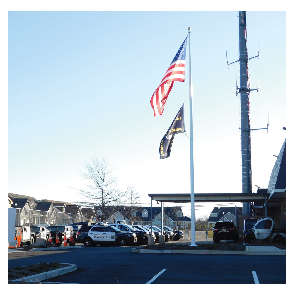 35' Internal Flagpole - Gates Flag & Banner