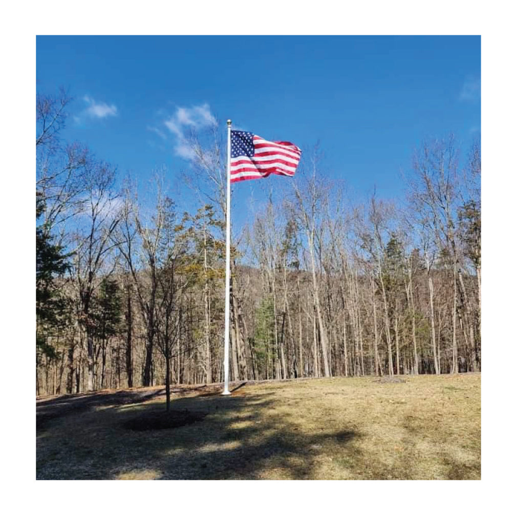 40' External Flagpole - Gates Flag & Banner