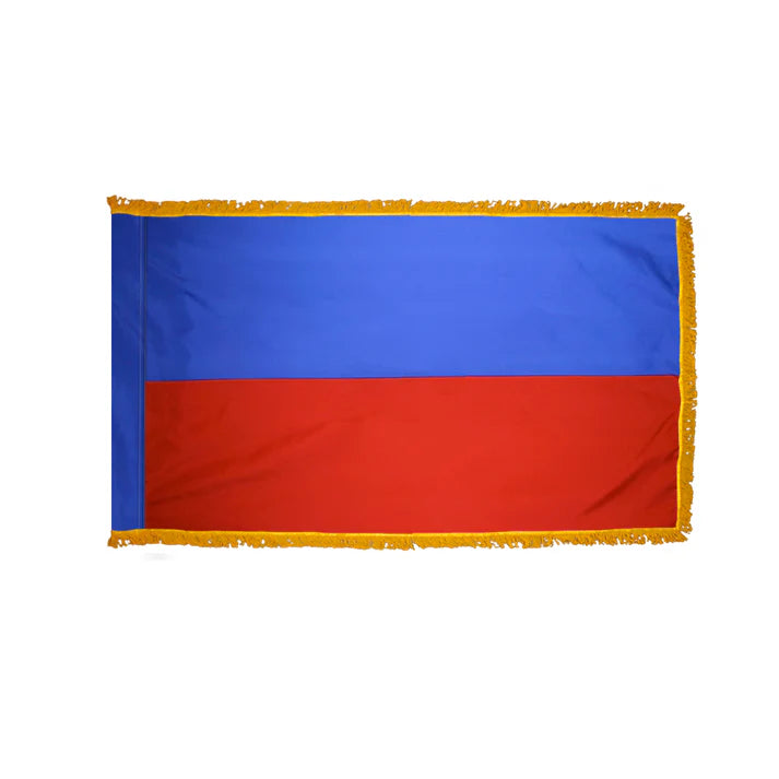 Depiction of Haiti Civil Indoor pole hem fringe Flag - Gates Flag & Banner