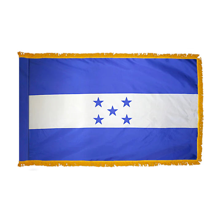 Depiction of Honduras Indoor pole hem fringe Flag - Gates Flag & Banner