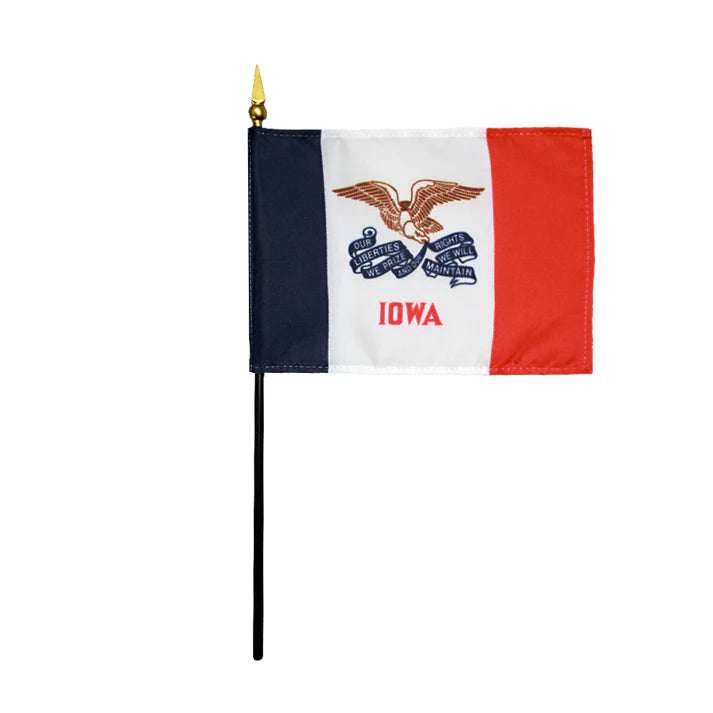 Depiction of Iowa State Stick Flag - Gates Flag & Banner