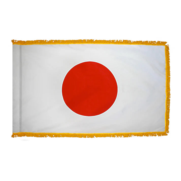Depiction of Japan Indoor pole hem fringe Flag - Gates Flag & Banner