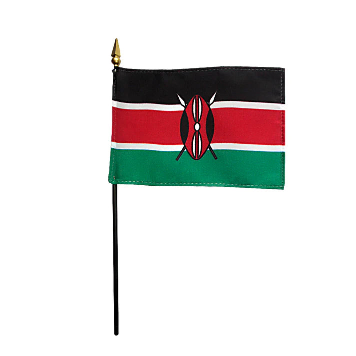Depiction of Kenya Stick Flag - Gates Flag & Banner