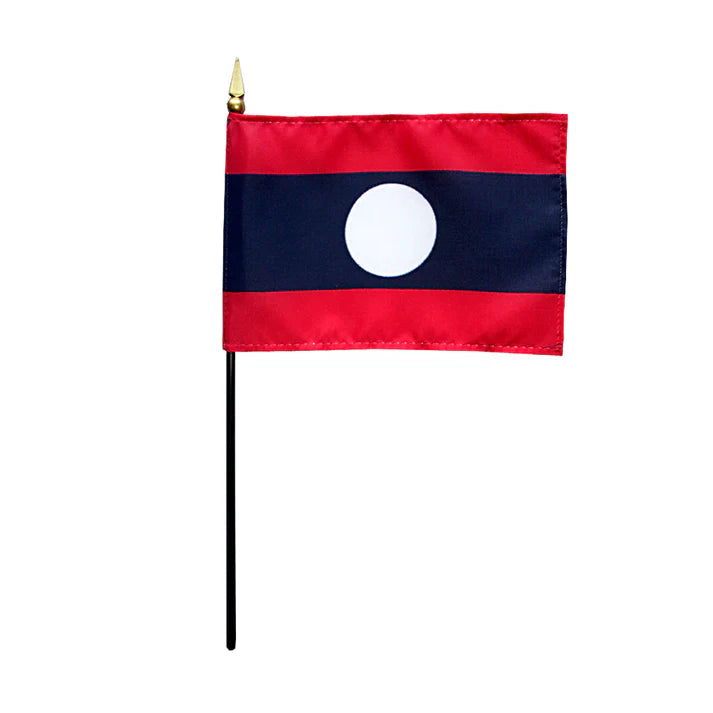 Depiction of Laos Stick Flag - Gates Flag & Banner