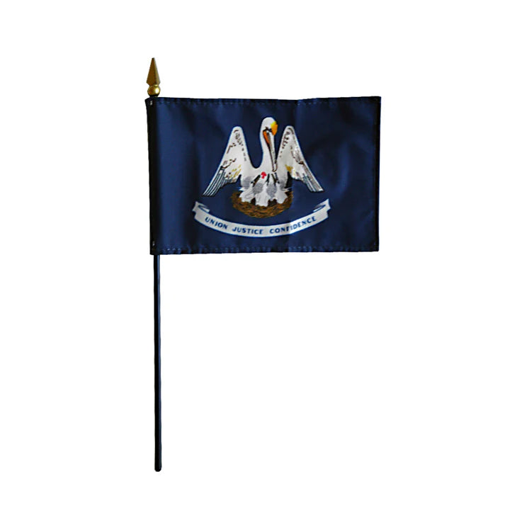 Depiction of Louisiana State Stick Flag - Gates Flag & Banner