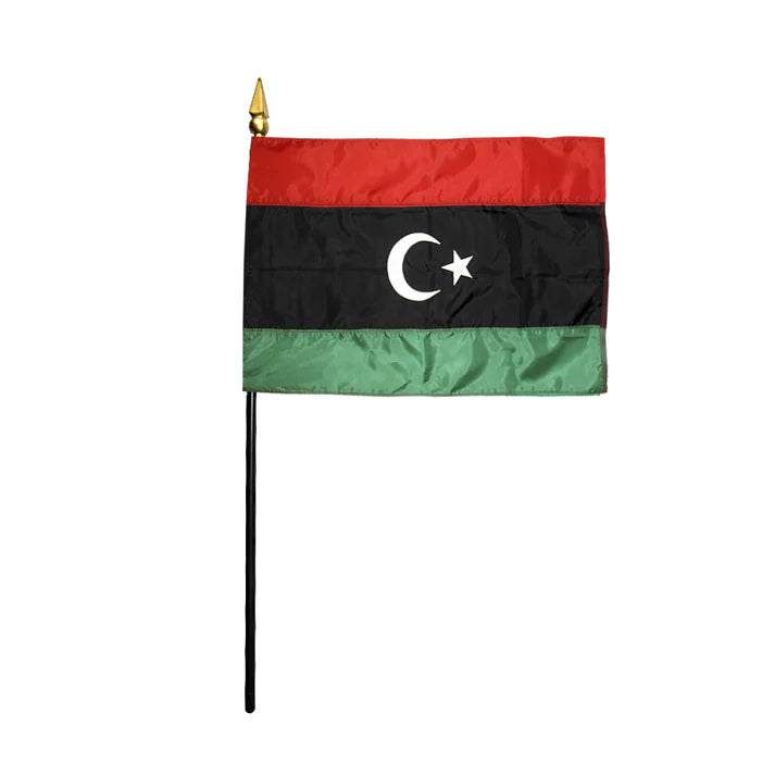 Depiction of Libya Stick Flag - Gates Flag & Banner