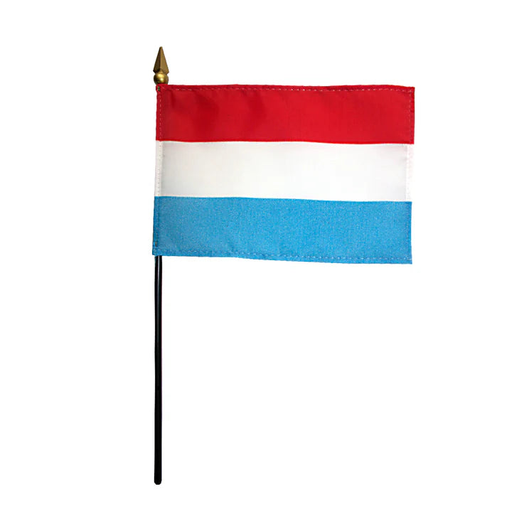 Depiction of Luxembourg Stick Flag - Gates Flag & Banner
