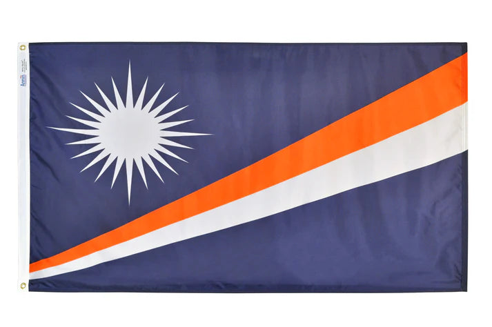 Depiction of Marshall Islands Flag - Gates Flag & Banner