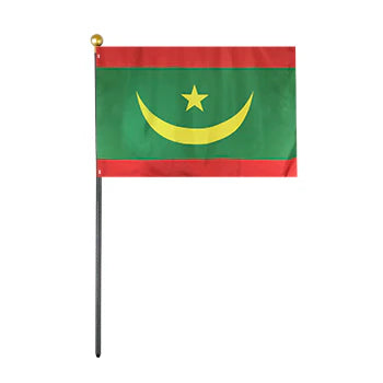 Depiction of Mauritania Stick Flag - Gates Flag & Banner