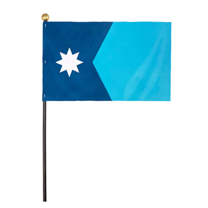 Depiction of Minnesota state Stick Flag - Gates Flag & Banner