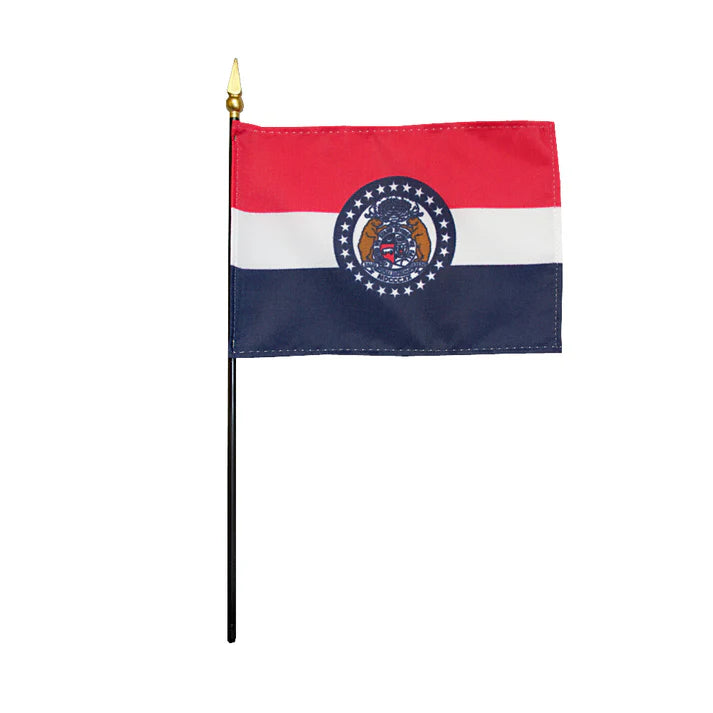 Depiction of Missouri State Stick Flag - Gates Flag & Banner