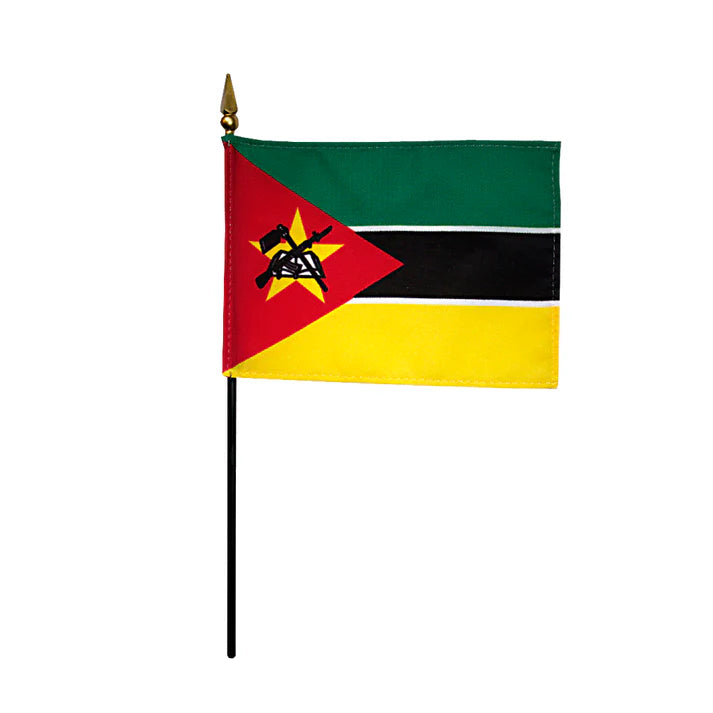 Depiction of Mozambique Stick Flag - Gates Flag & Banner