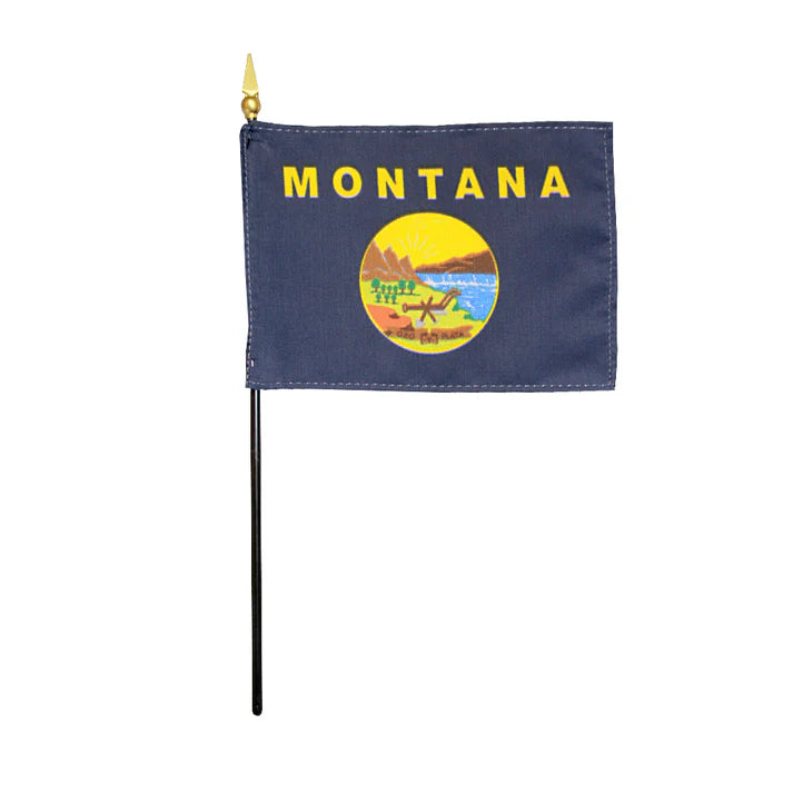Depiction of Montana State Stick Flag - Gates Flag & Banner
