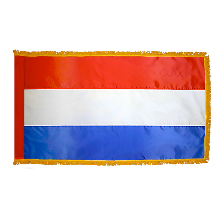 Depiction of Netherlands Indoor pole hem fringe Flag - Gates Flag & Banner