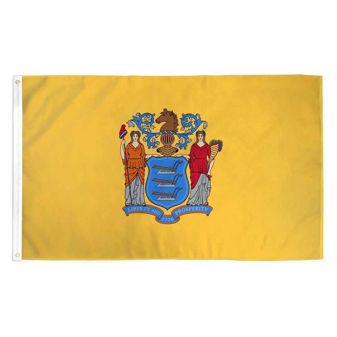 Depiction of New Jersey State Flag - Gates Flag & Banner
