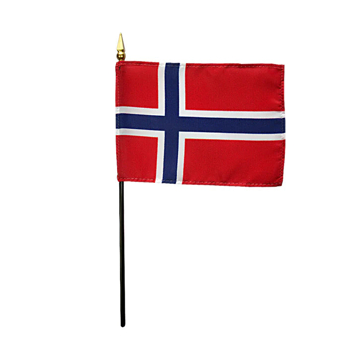 Depiction of Norway Stick Flag - Gates Flag & Banner