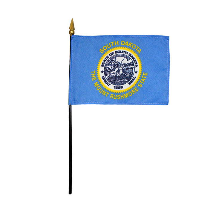 Depiction of South Dakota State Stick Flag - Gates Flag & Banner