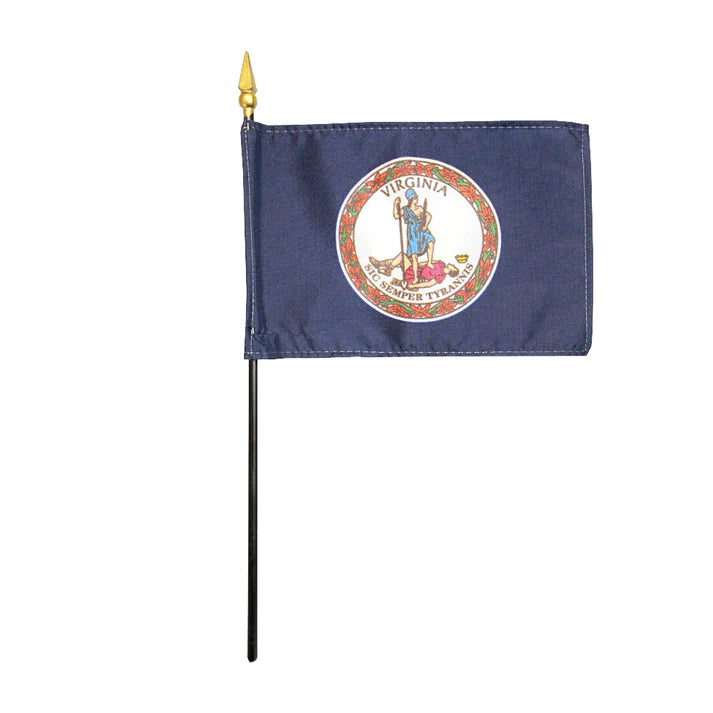 Depiction of Virginia State Stick Flag - Gates Flag & Banner