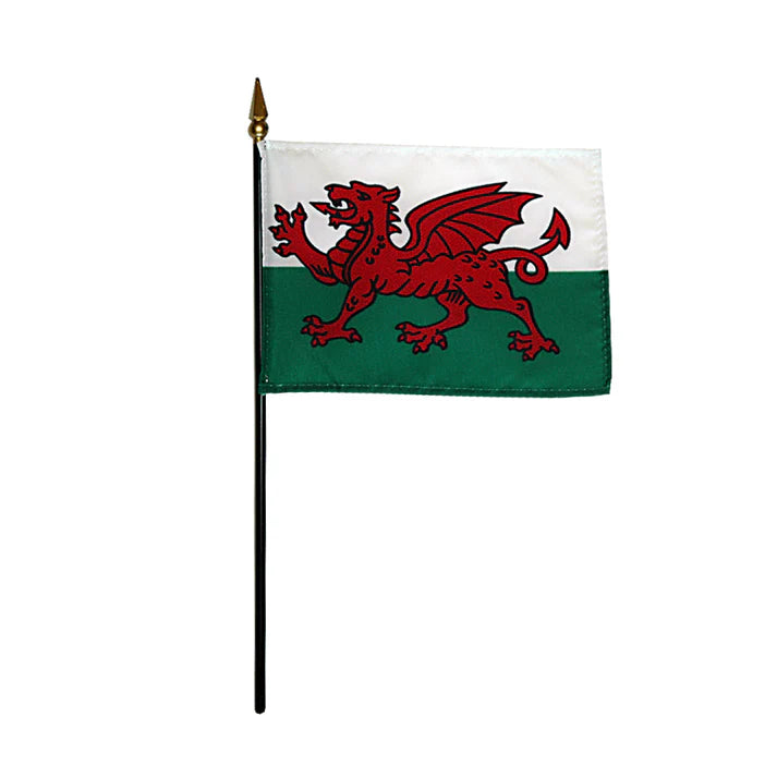 Depiction of Wales Stick Flag - Gates Flag & Banner