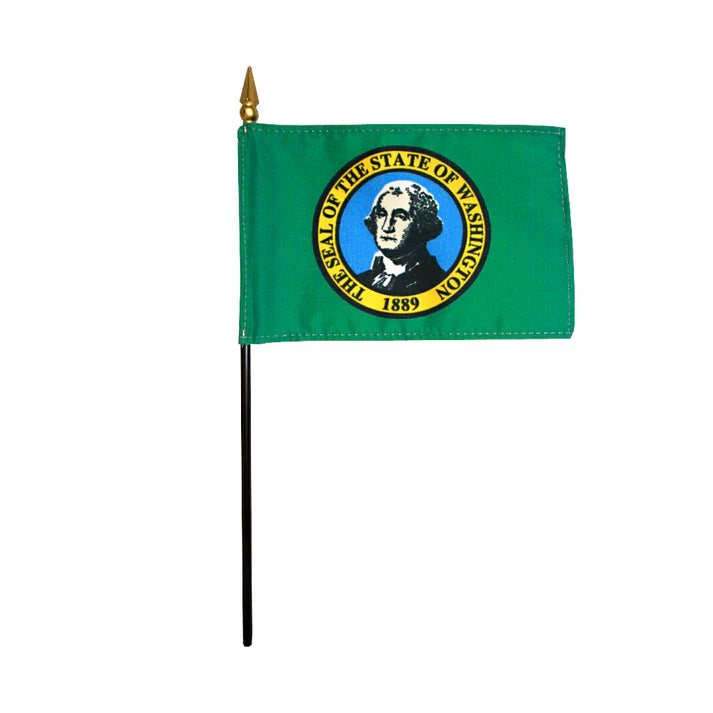 Depiction of Washington State Stick Flag - Gates Flag & Banner