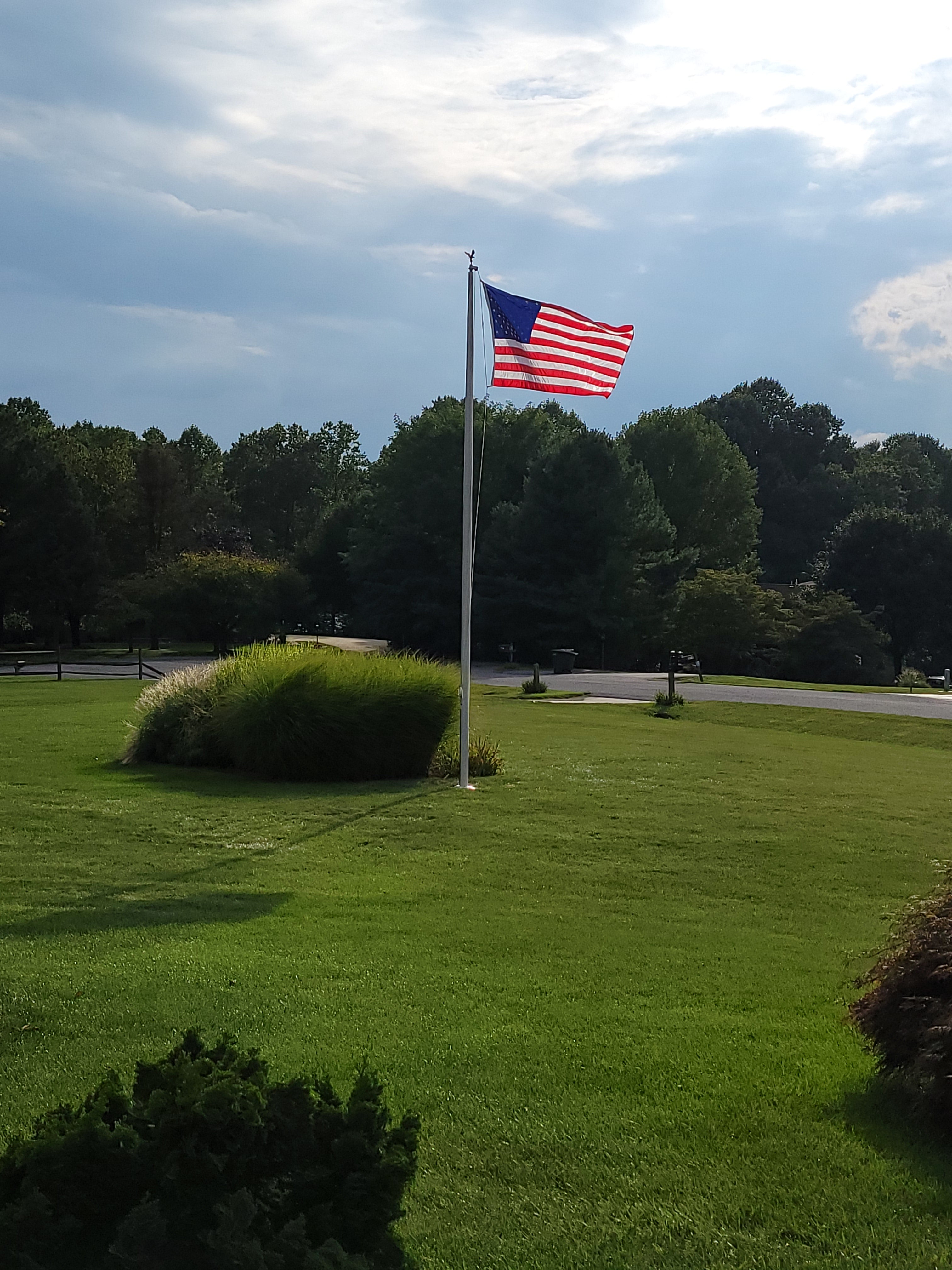 Commercial External Fiberglass Flagpole - Gates Flag & Banner