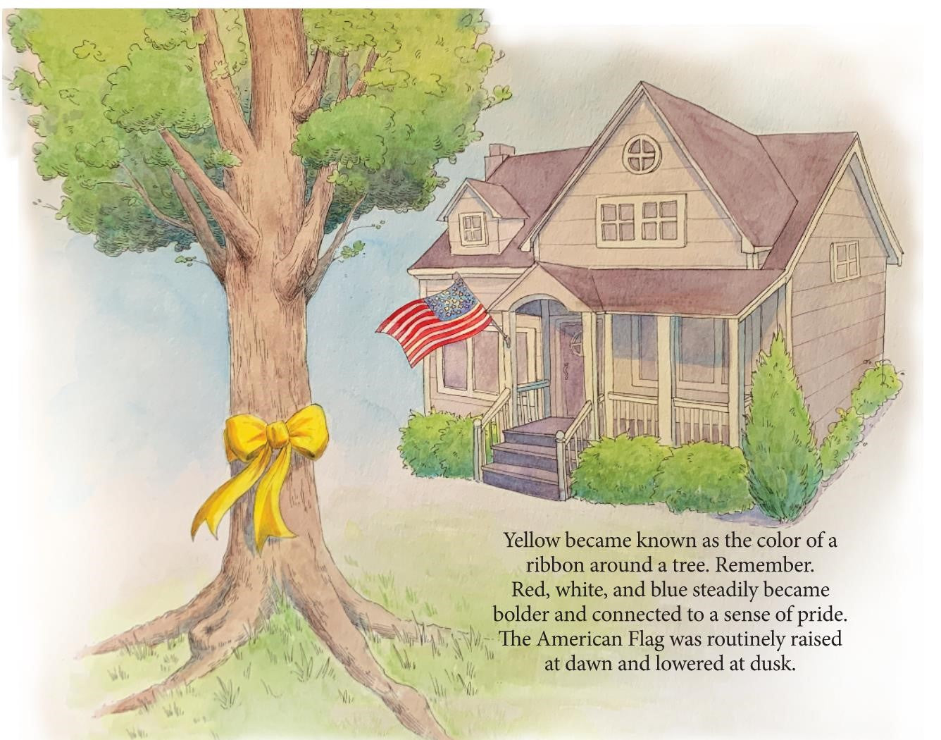 Unfurling the Freedom Flag - A 9/11 Story (Soft Back) - Gates Flag & Banner