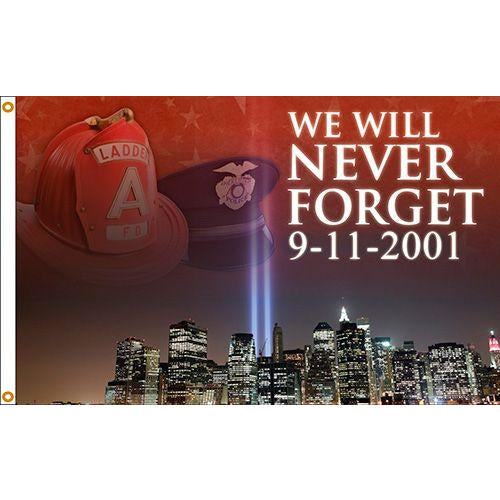 Never Forget Flag - Gates Flag & Banner