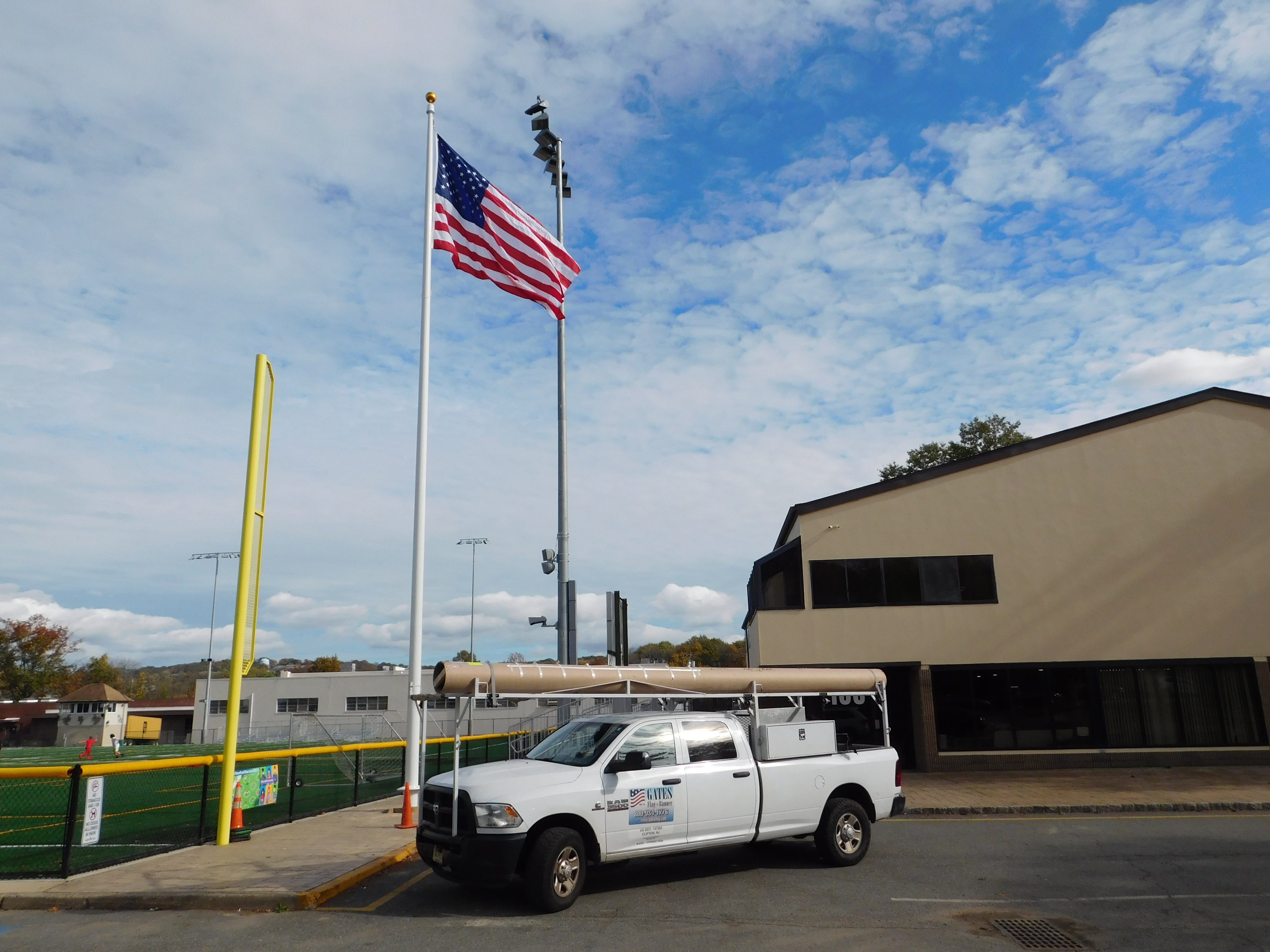 Commercial Internal Fiberglass Flagpole - Gates Flag & Banner