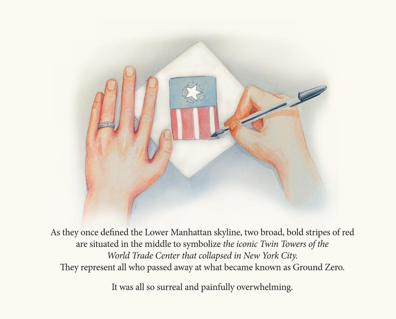 Unfurling the Freedom Flag - A 9/11 Story (Soft Back) - Gates Flag & Banner