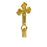 Brass Plated Church Cross Flag Topper