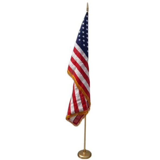 Indoor Value Priced US Flag Set - Gates Flag & Banner