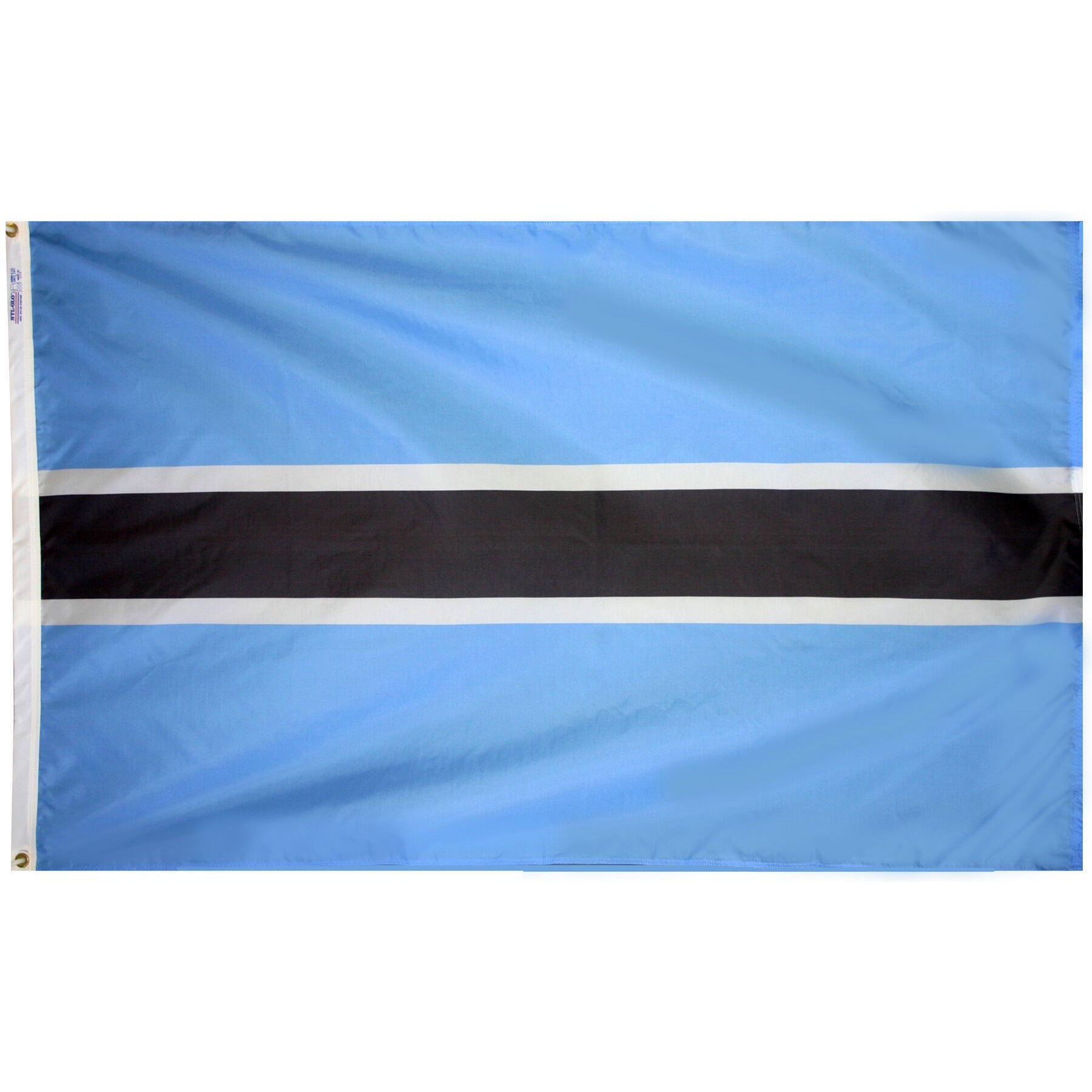 Bandiera Da Tavolo Botswana 4x6 Pollici – Asta 9 Pollici, Base Nera, Trade Winds
