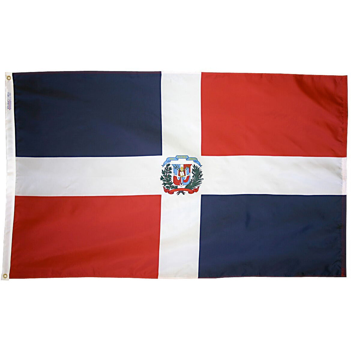 Depiction of Dominican Republic Government Flag - Gates Flag & Banner